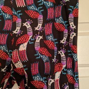 Like New TC Lularoe Peacock Leggings